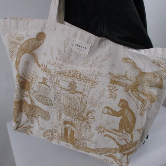 SÉZANE "PARAISO" JUNGLE PRINT TOTE BAG - Picture 11 of 12